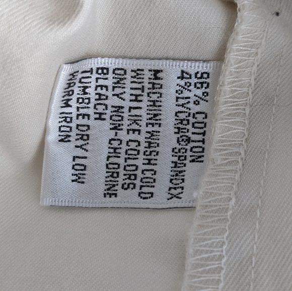 Talbots Stretch Petite 4 Cream White Button Jacket - Picture 5 of 7